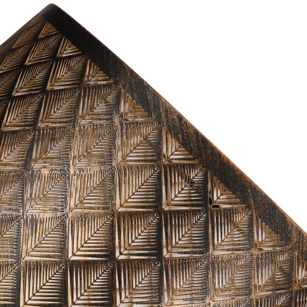Arrow Design Etched Drum Lampshade – 12×14×10 Inch&Bronze Finish