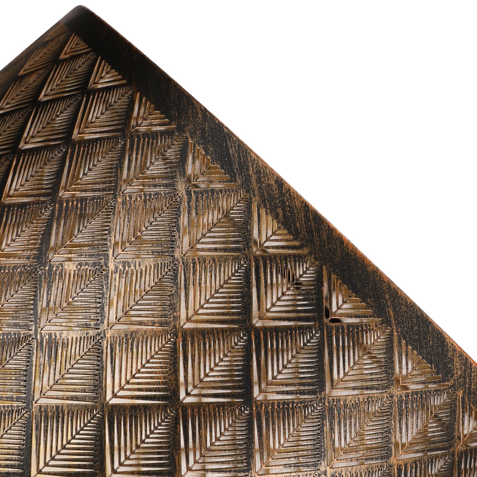 Arrow Design Etched Drum Lampshade – 12×14×10 Inch&Bronze Finish