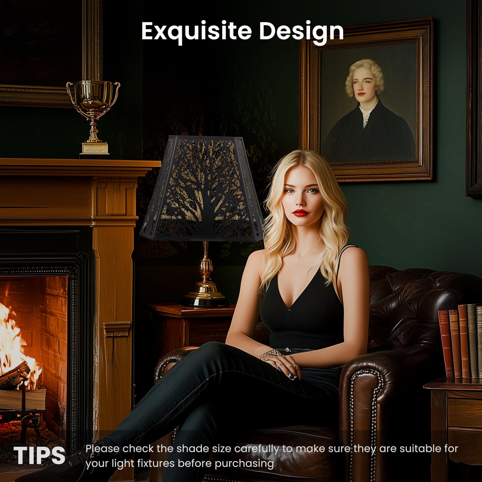 Bell Metal Lampshade | Square Cut Corner Design