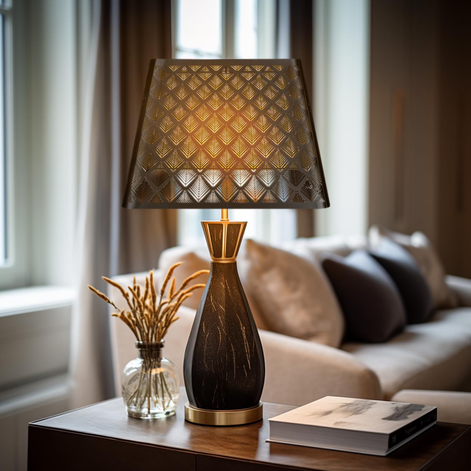 Square Metal Lampshade | Arrow Pattern Design