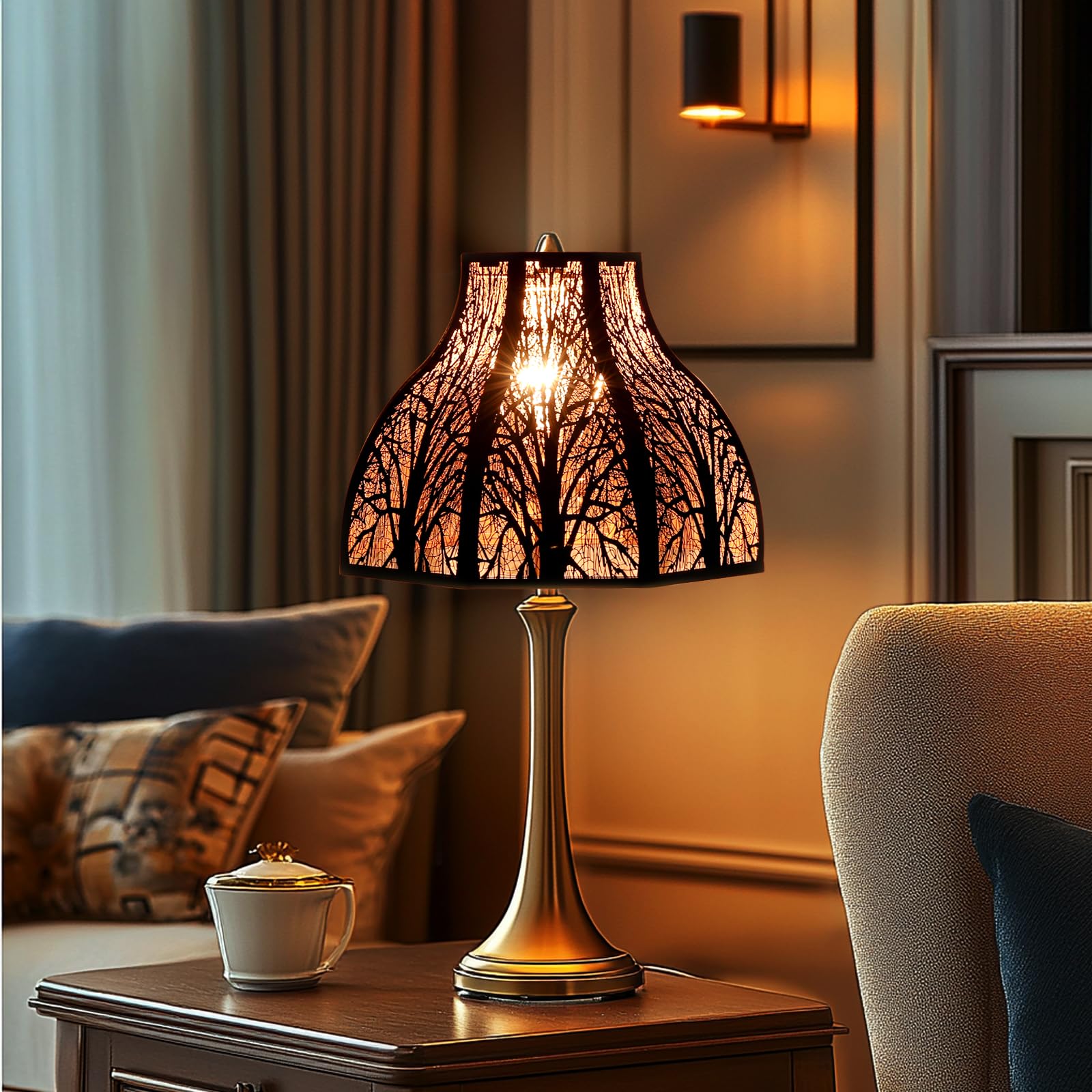 8-Petal Metal Lotus Lampshade – Design for Floor & Table Lamps