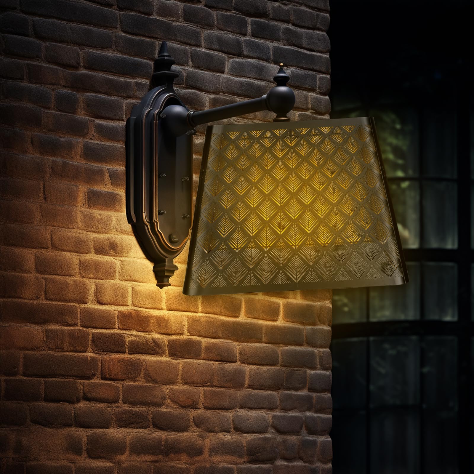 Square Metal Lampshade | Arrow Pattern Design