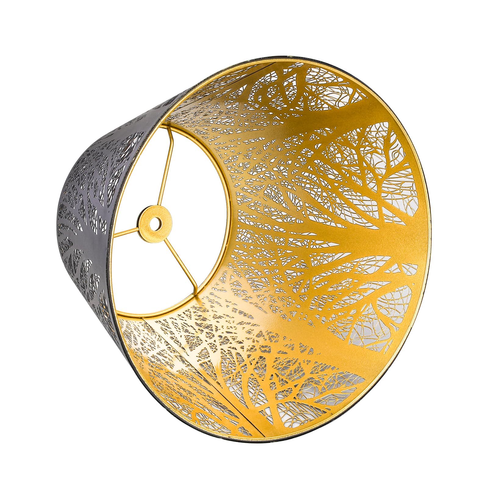 Barrel Tree Etched Metal Lampshade – 6×10×7.5 Inch