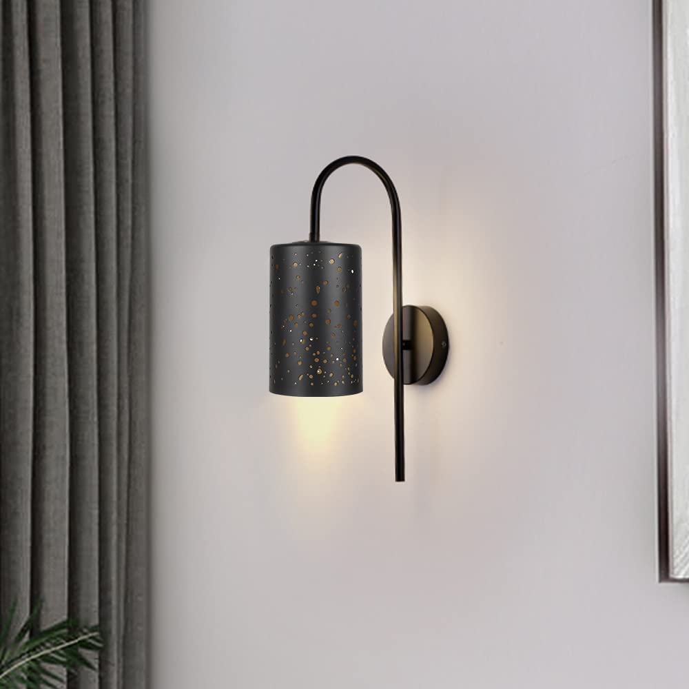 2-Pack Cylinder Metal Lampshades– Sky Stars Design