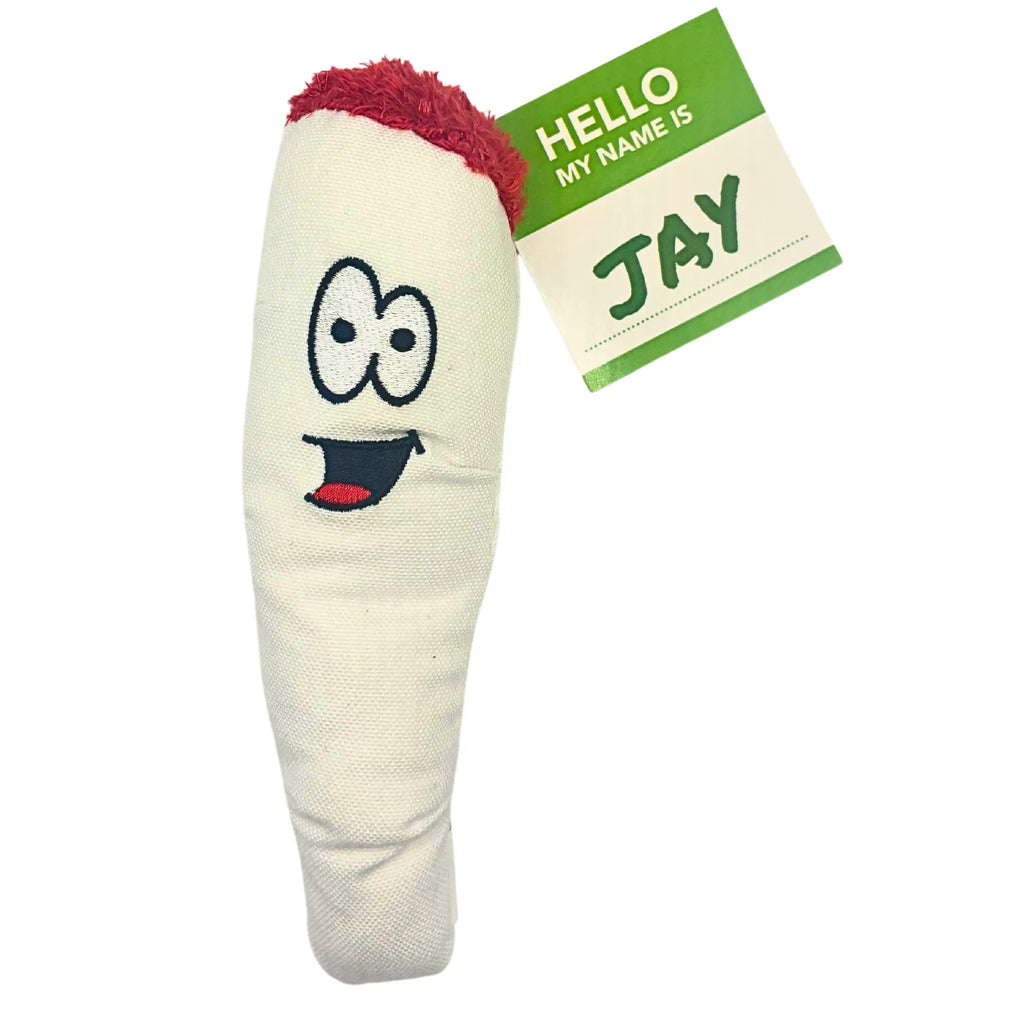 Funny Cartoon Plush Dog Squeaky Toy, 7 Inch Interactive Chew Toy for Dogs, Cute Novelty Pet Gift