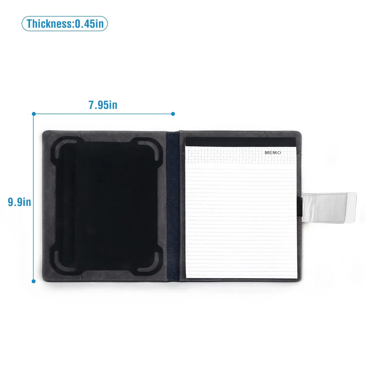 AEELLEEA 3 in 1 9.7 Inch Universal Tablet Case with Notepad, 9.9 x 7.95 x 0.45 inch