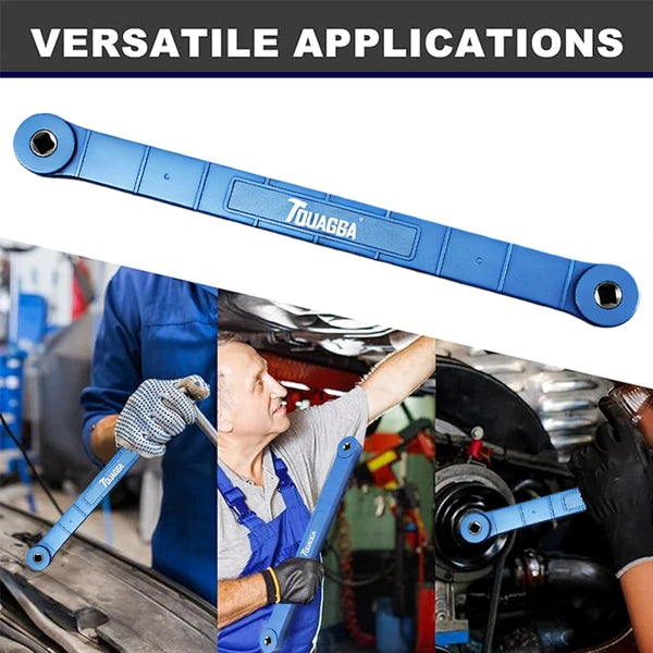 Offset Impact Extension Wrench Set, Tight Space Wrench with 1/2",1/4",3/8" Square Drive Adapters