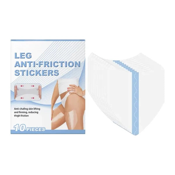 10ct Leg Anti-Friction Thigh Stickers, Chafing Protection Patches for Inner Thighs, Disposable Skin Barrier Pads