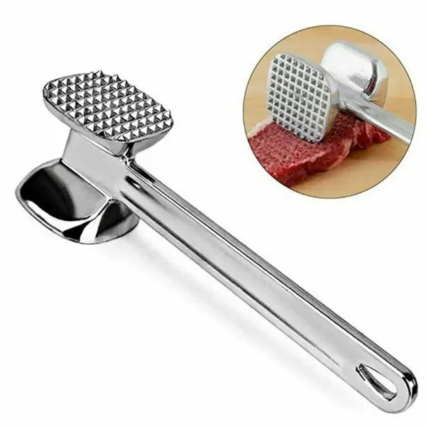 Meat Tenderizer Hammer, Aluminum Alloy Dual-Sided Steak Mallet, Heavy Duty Meat Pounder for Beef Chicken Pork
