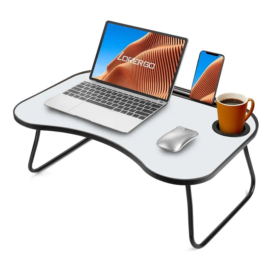 Foldable Portable Lap Desk, Laptop Stand for Bed Sofa, Multi‑Function Bed Tray for Home Dorm Use