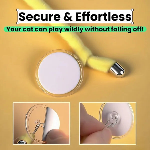 Leaping Cat Spring Toy, Interactive Hanging Enrichment Toy with Plush Ball and Bell for Indoor Cats and Kittens, Yellow, Pink, Blue