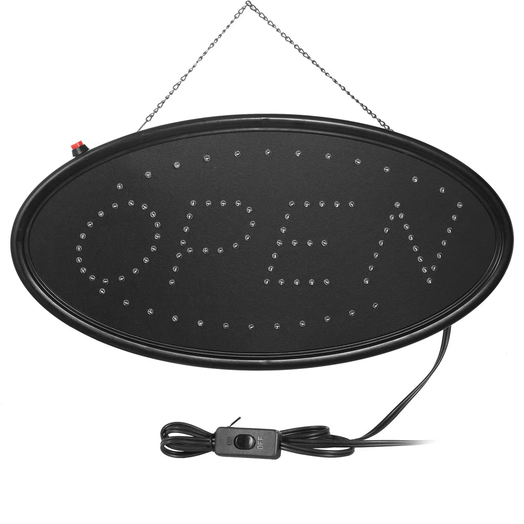 AEELLEEA LED Open Sign for Business, 18.9 x 8 Inch Ultra Bright Neon Open Sign, 100K Hrs, Red & Blue Flashing, 1.14 lbs, Bar Cafe