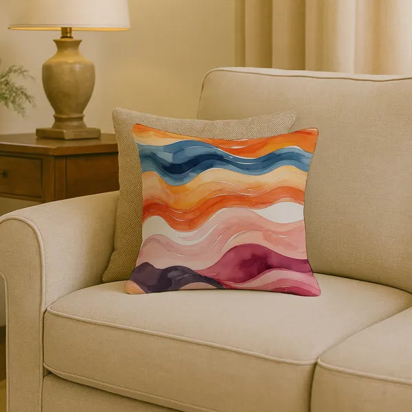 Aeelleea Lesbian Pride Flag Pillow 18x18 in, LGBTQ Rainbow Cushion