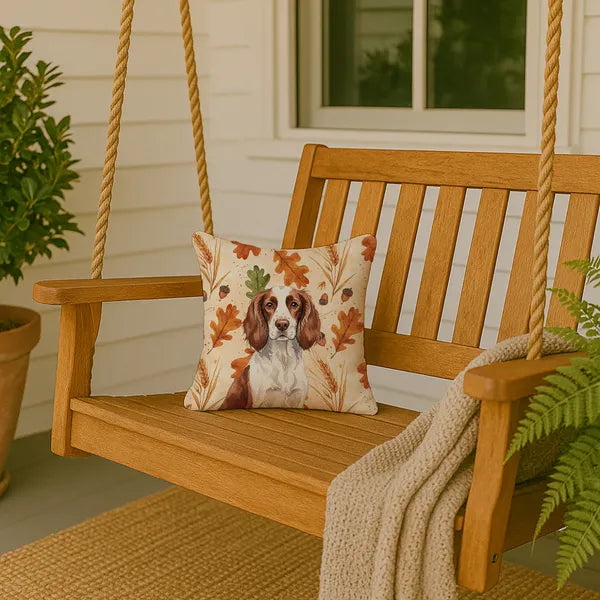 Aeelleea Liver White English Springer Spaniel Heirloom Fall Pillow 14x14