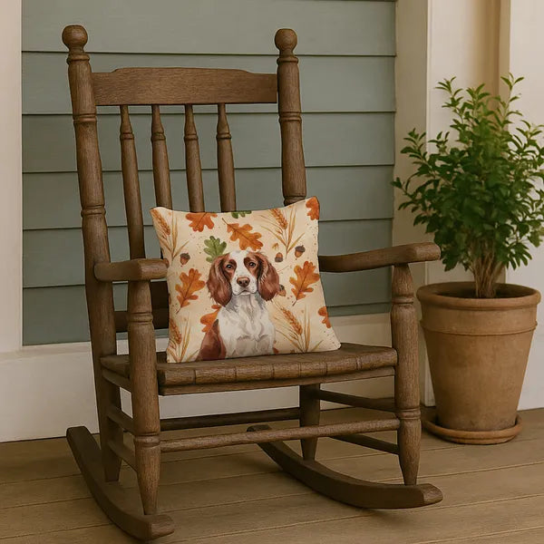 Aeelleea Liver White English Springer Spaniel Heirloom Fall Pillow 14x14