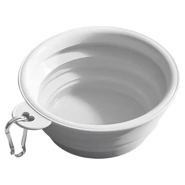 Portable Collapsible Dog Bowl, Foldable Silicone Travel Pet Bowl with Carabiner Clip, Lightweight Food & Water Bowl for Dogs and Cats Outdoor Walking Hiking Camping