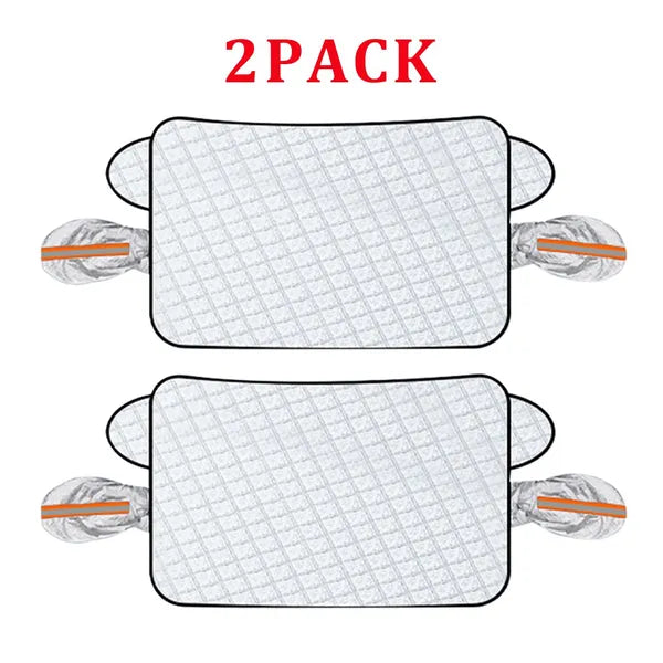 Aeelleea Magnetic Car Windshield Snow Cover, Winter Ice Frost Guard, All Season Sunshade Protector for Car SUV Truck