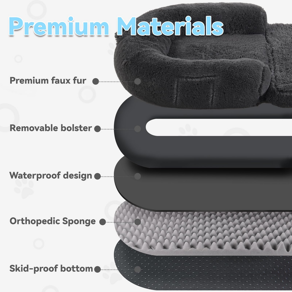 Orthopedic Human Dog Bed  Large, Foldable, Washable, Perfect for You & Your Dog