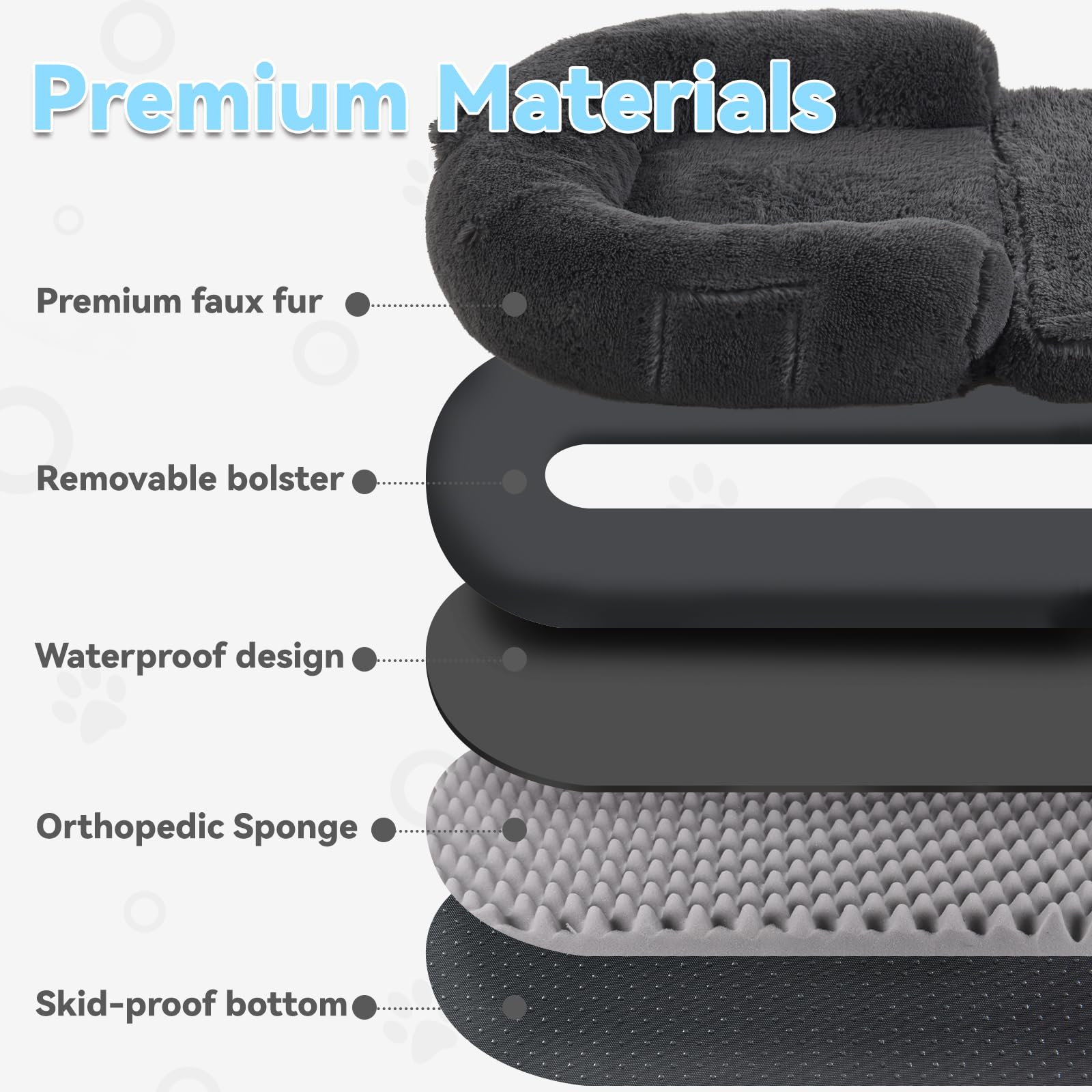 Orthopedic Human Dog Bed  Large, Foldable, Washable, Perfect for You & Your Dog