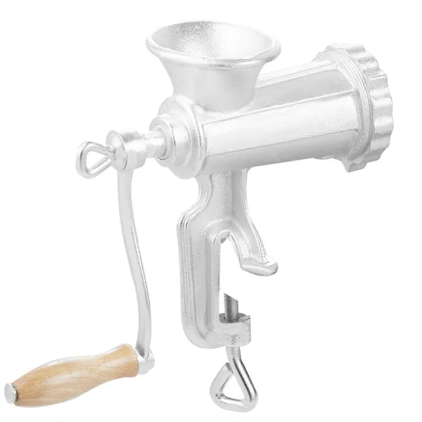 AEELLEEA Manual Cast Iron Meat Grinder 10.7" x 6.3" x 4.2", Hand Crank Mincer with Sausage Tubes for Home Kitchen Use