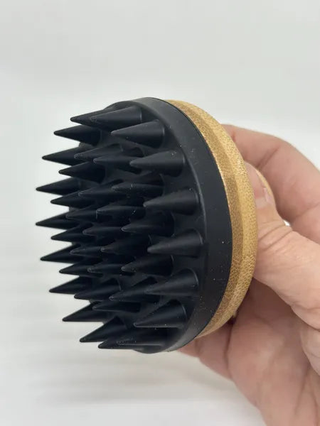 Aeelleea Wabi Sabi Silicone Scalp Scrubber, Shampoo Massager Brush for Wet Dry Hair Exfoliating