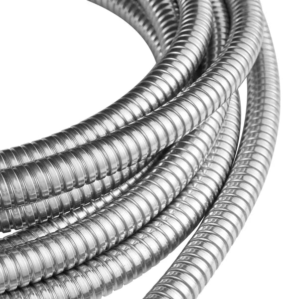 50ft 304 Stainless Steel Metal Garden Hose, Kink-Free Puncture Proof Outdoor Water Hose