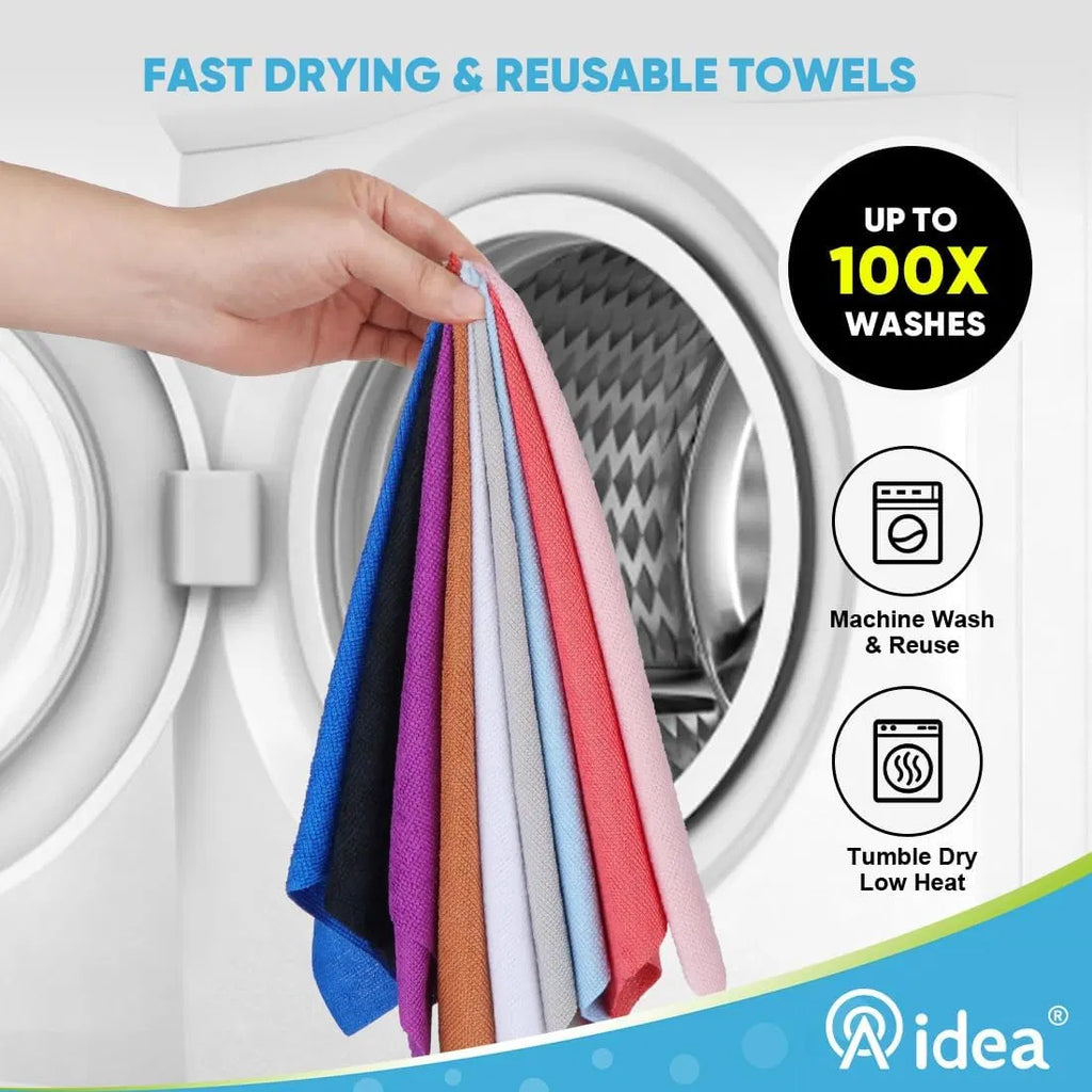 50‑Pack Tear‑Away Coffee Microfiber Cleaning Cloth Roll, Lint‑Free Reusable Towels for Car, Kitchen, Window & Household Cleaning, 11.5" x 11.5" ****