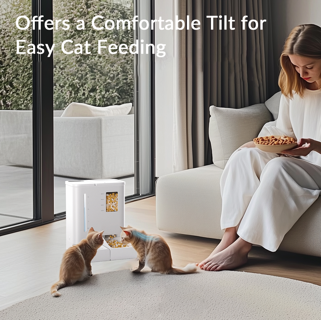 Petlibro - 2-in-1 Automatic Cat Feeder and Waterer Set, 5G/2.4GHz WiFi Smart Pet Station, 176oz Food & 123oz Water (2-Week Capacity), App Control, Moisture-Proof, Easy Clean