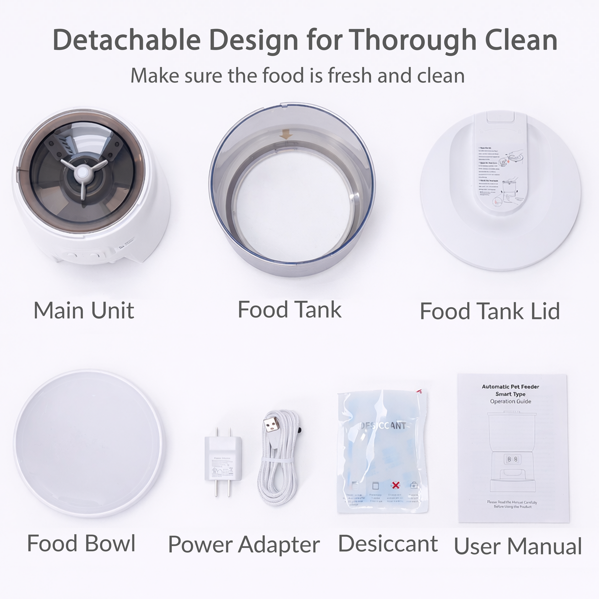 Wi-Fi Automatic Pet Feeder  App Controlled  10 Meals/Day  Cats & Dogs