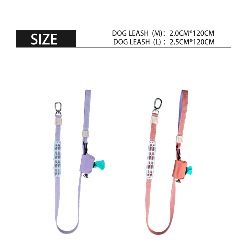 No-Pull Shock Absorbing Dog Leash with Elastic Bungee – Heavy Duty Rope Training Lead for Medium & Large Dogs, Padded Handle for Comfortable Grip