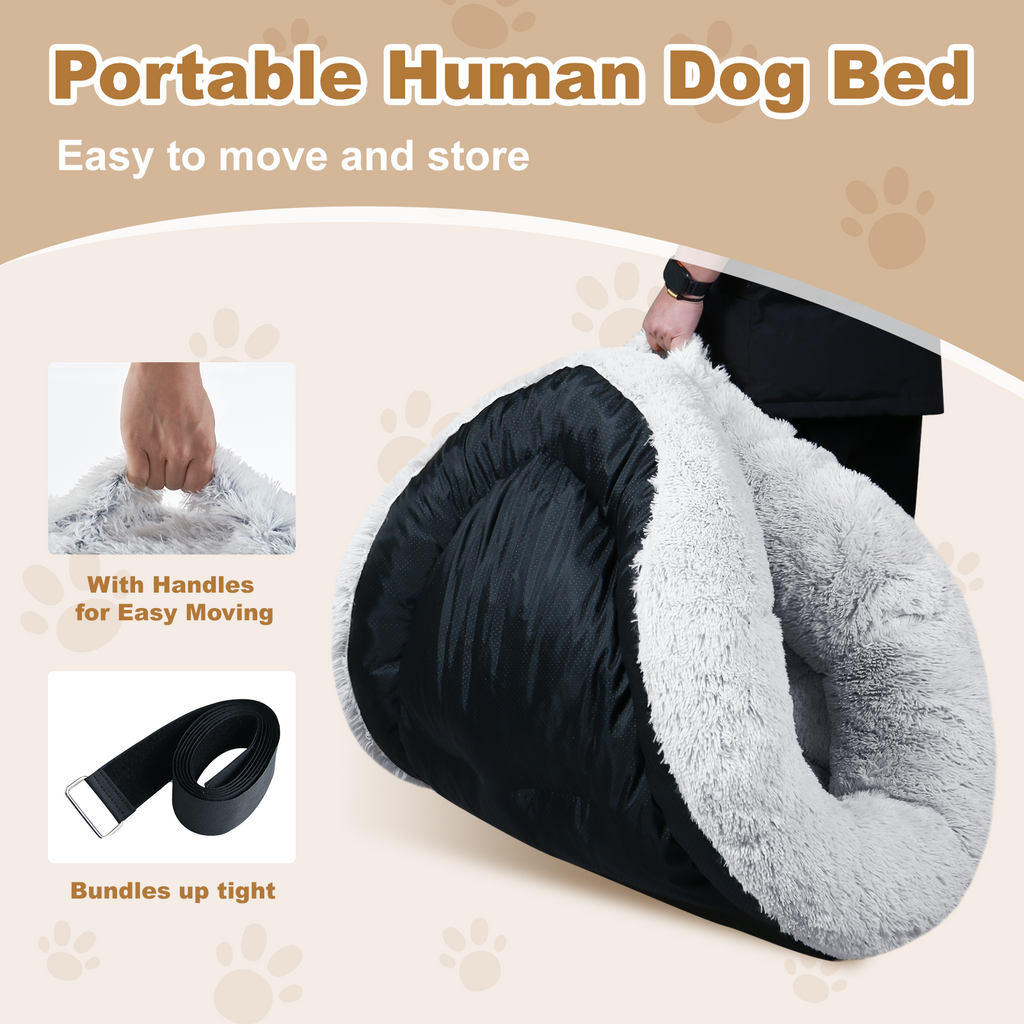 CozyPet - Large Dog Bed 67x43x8 Inches, Super Soft, Machine Washable, Portable with Handles, Non-Slip Bottom for Safety