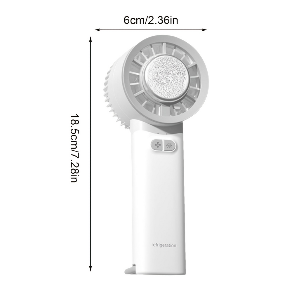 Handheld Cooling Fan, USB Rechargeable 3-Speed Low-Noise, Small Pocket Fan with Cooling Function, Portable for Outdoor Travel, Gift for Women
