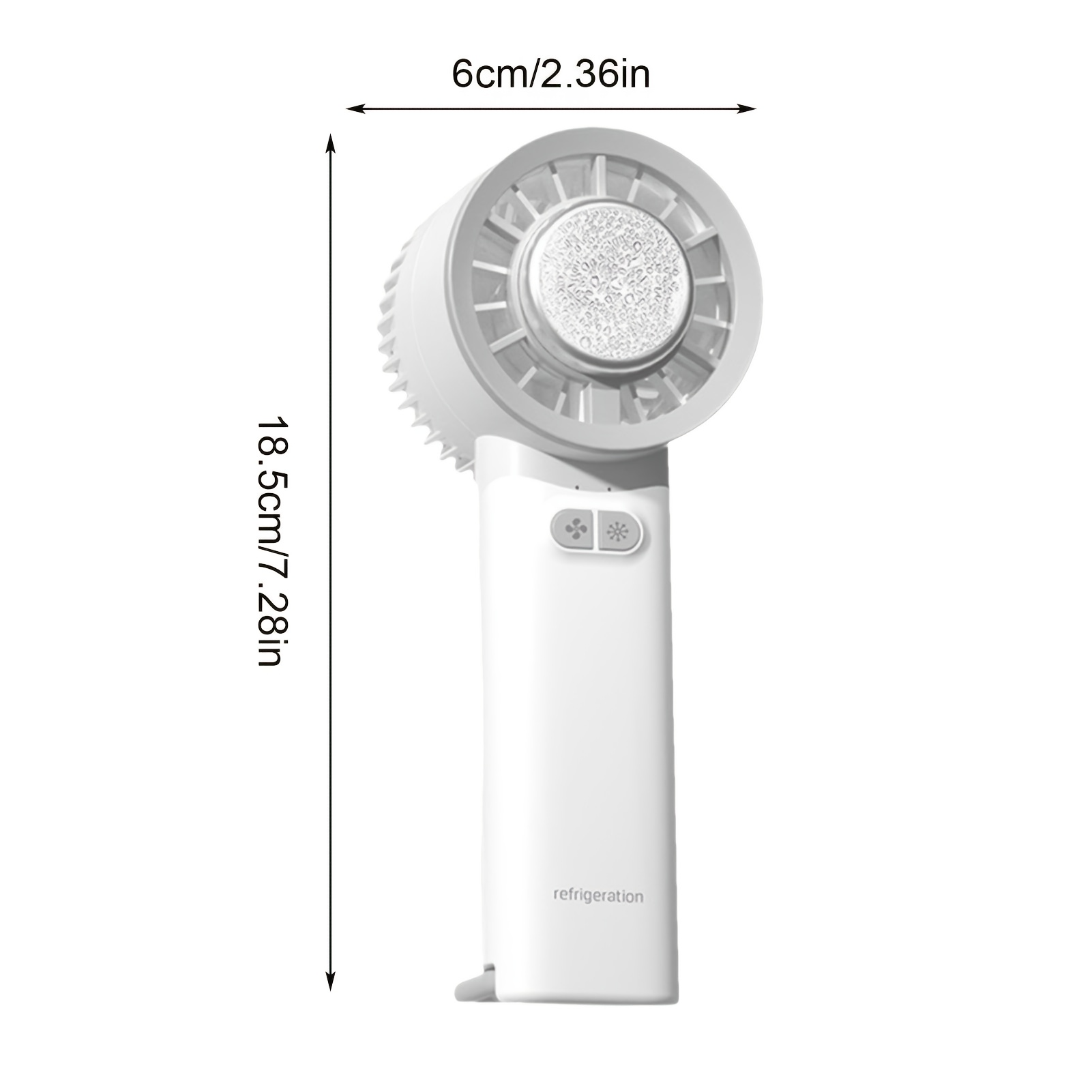 Handheld Cooling Fan, USB Rechargeable 3-Speed Low-Noise, Small Pocket Fan with Cooling Function, Portable for Outdoor Travel, Gift for Women
