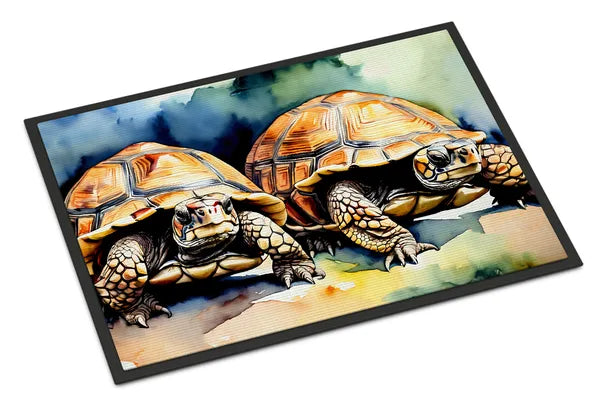 Aeelleea Turtle Tortoise Doormat 18x27 Non Slip Washable Indoor Outdoor
