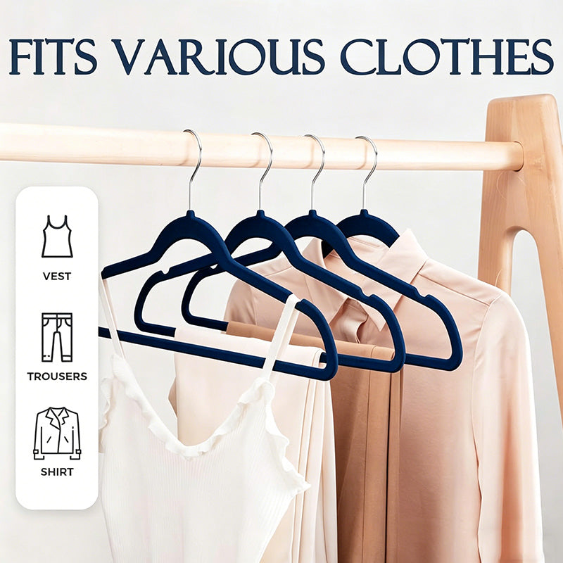 AEELLEEA 10 Pack Velvet Hangers, Premium Non-Slip Clothes Hangers
