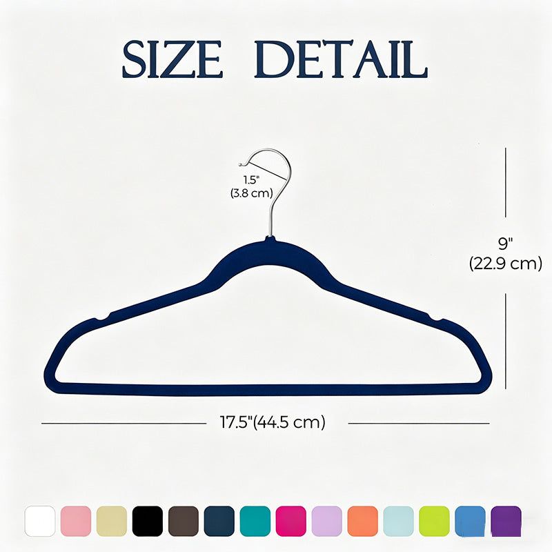 AEELLEEA 10 Pack Velvet Hangers, Premium Non-Slip Clothes Hangers