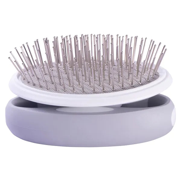 Swivel Pet Grooming Pin Brush with Air Cushion, Adjustable Handle for Dogs & Cats, 4.13 x 2.91 x 2.2 in