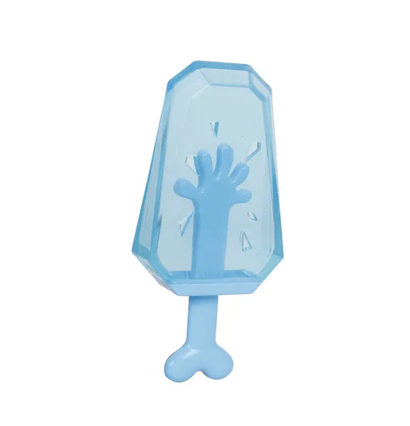 Freezable Dog Chew Toy, Water-Fillable Cooling Teether for Puppies & Dogs, 5.9" Blue