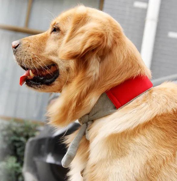 Adjustable Dog Cooling Neck Wrap with Reusable Ice Gel Insert, Neoprene Pet Cool Collar with Terry Lining for Summer Heat Relief