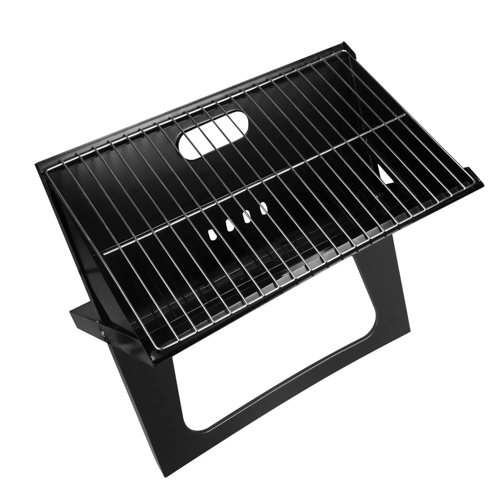 Portable Travel-Size Charcoal Grill, Foldable Tabletop BBQ for On-the-Go Grilling, Compact Collapsible Charcoal Grill for Camping, Tailgating & Backyard Cookouts