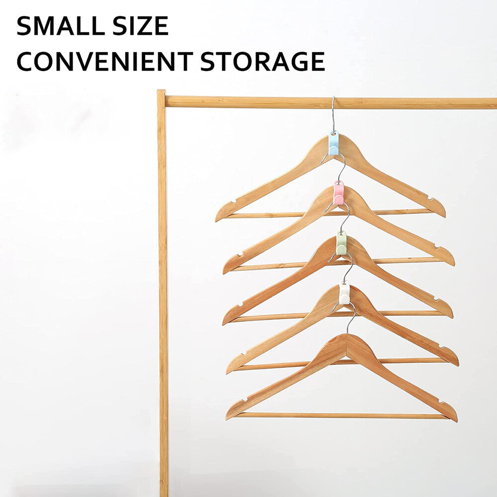 AEELLEEA-40 PCS Clothes Hanger Connector Hooks, Space-Saving Closet Hanger Organizer Clips for Dorm Home Wardrobe Storage