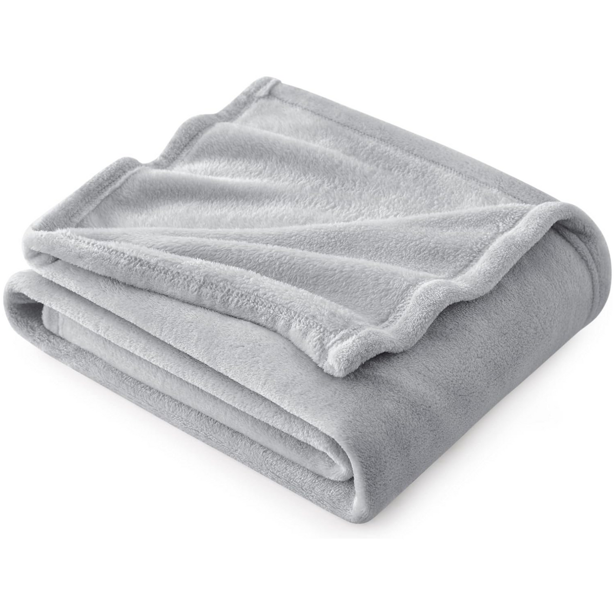 Soft Gray Flannel Pet Blanket, Cozy Warm Throw Blanket for Dogs Cats, Furniture Protector