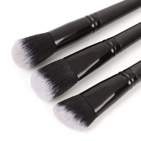 Aeelleea 25Pcs Professional Makeup Brush Set, Soft Synthetic Brushes for Foundation Powder Eyeshadow, Pink & Black Optional for Daily Makeup