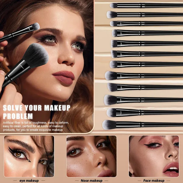 Aeelleea 25Pcs Professional Makeup Brush Set, Soft Synthetic Brushes for Foundation Powder Eyeshadow, Pink & Black Optional for Daily Makeup