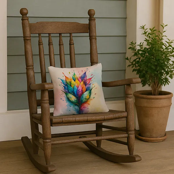 Aeelleea Seeds of Equality Pride Pillow 14x14 in Rainbow Cushion