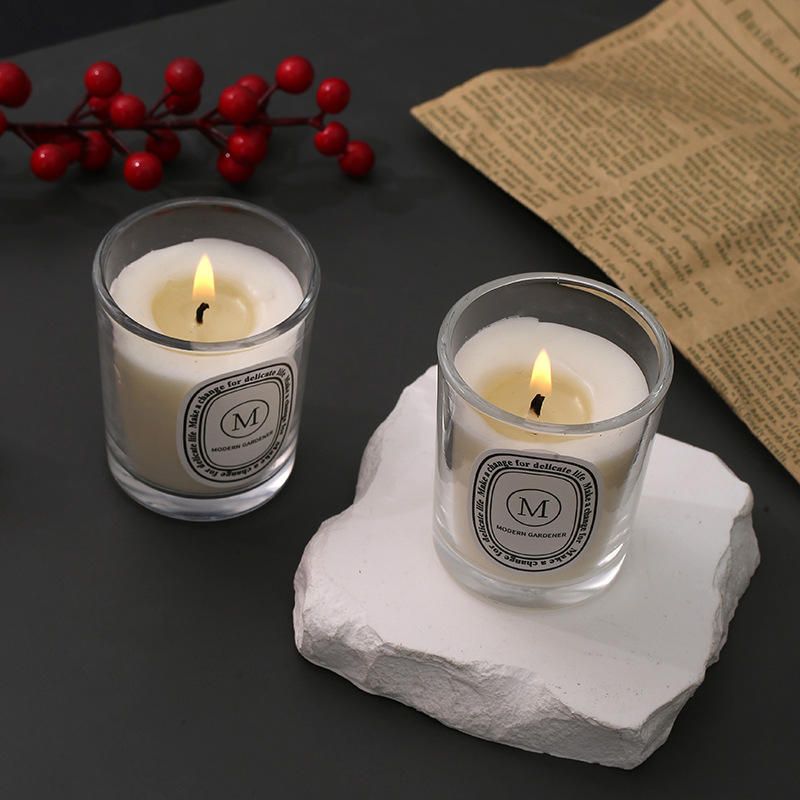 Aeelleea Crystal Clear Glass Aromatherapy Candle, Mood-Lifting Home Fragrance