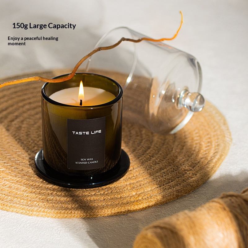 Aeelleea Luxury Golden Bell Jar Aromatherapy Candle, Home Spa and Elegant Gift