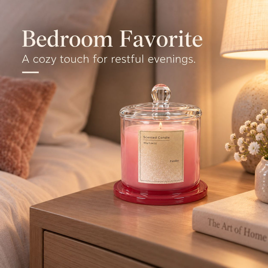 Aeelleea Luxury Golden Bell Jar Aromatherapy Candle, Home Spa and Elegant Gift