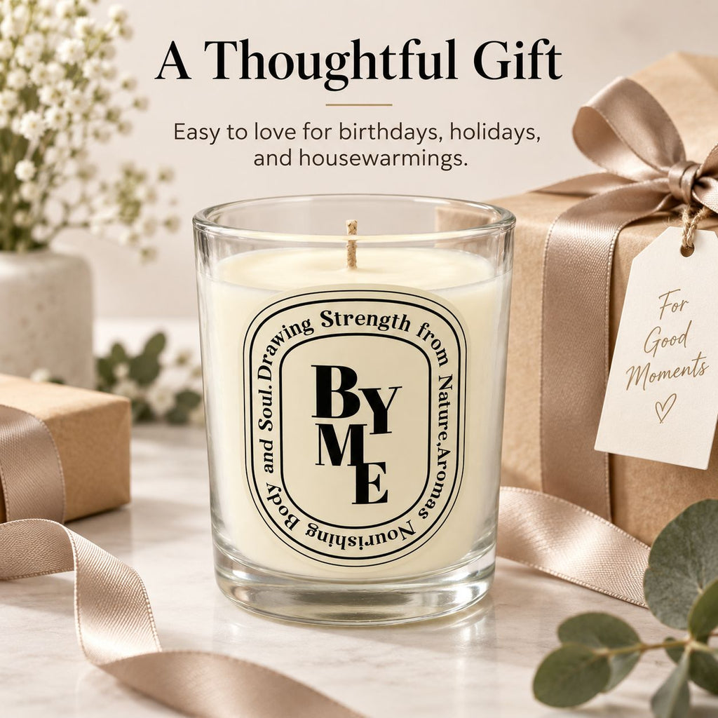 Aeelleea Crystal Clear Glass Aromatherapy Candle, Mood-Lifting Home Fragrance