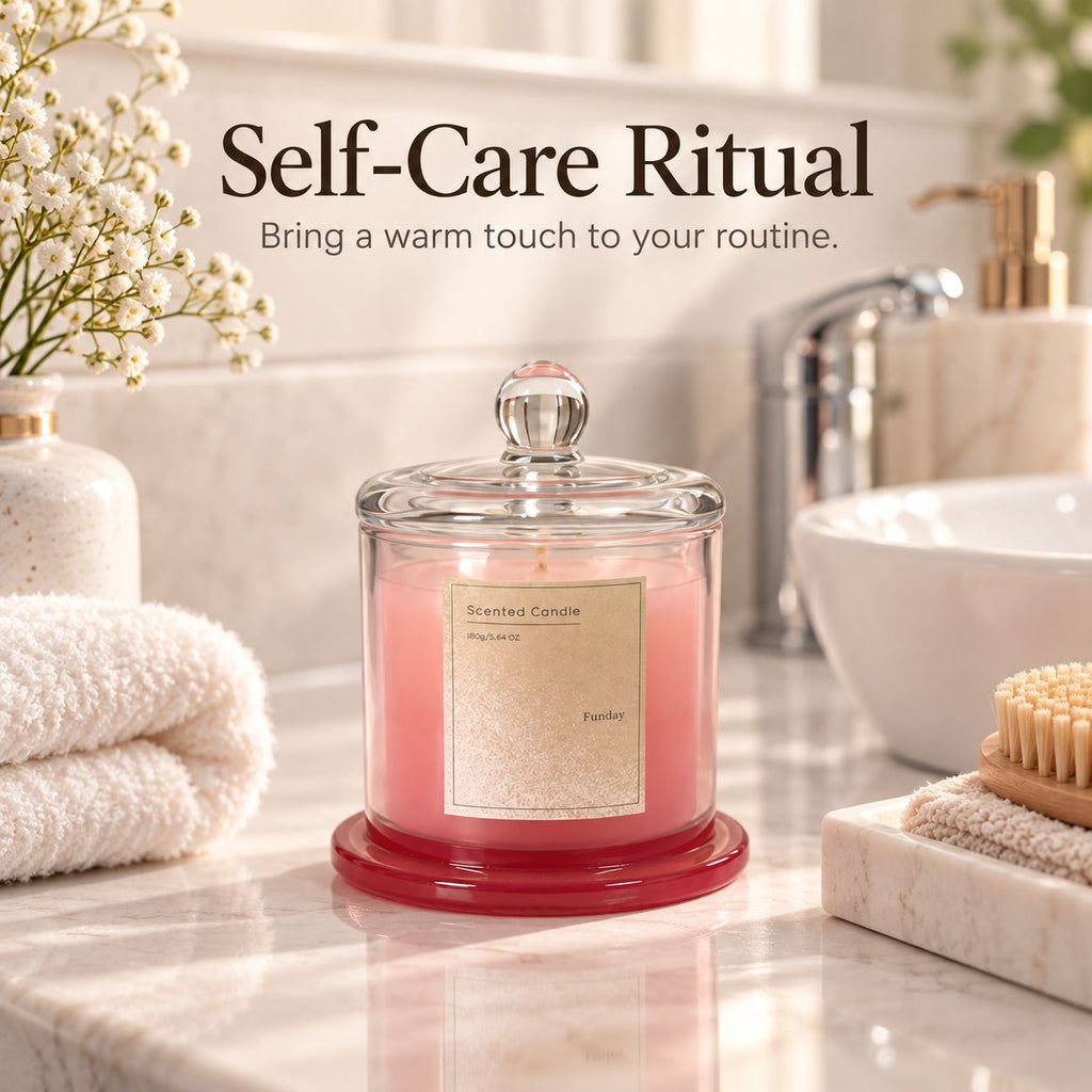 Aeelleea Luxury Golden Bell Jar Aromatherapy Candle, Home Spa and Elegant Gift